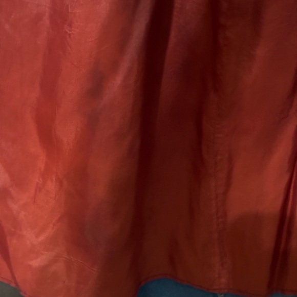 Vintage C’est Duo Brown & Blue Wrap Skirt in a Size Medium - Picture 4 of 8